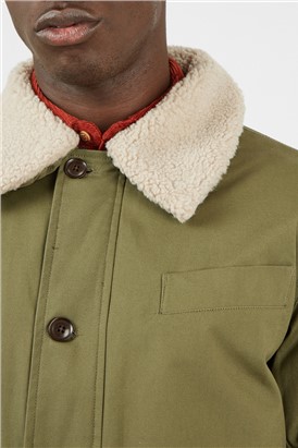  Hemp Green Workers Coat