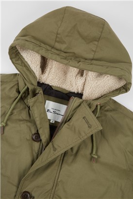  Hemp Green Modern Parka