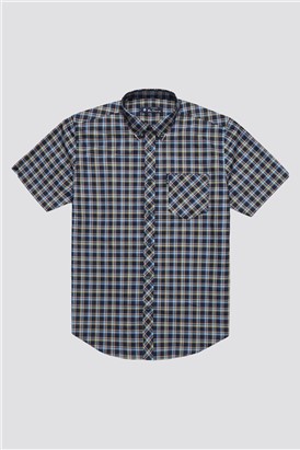  Regular Fit Short Sleeve Check Shirt