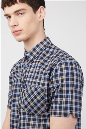  Regular Fit Short Sleeve Check Shirt