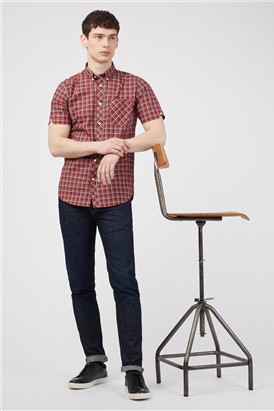  Regular Fit Short Sleeve Check Shirt