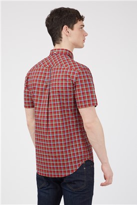  Regular Fit Short Sleeve Check Shirt