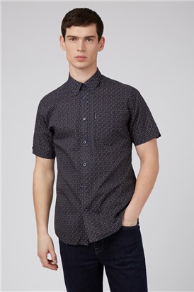  Short Sleeve Spot Print Shirt