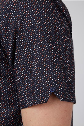  Short Sleeve Spot Print Shirt