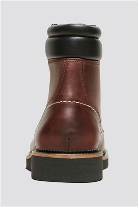  Lace Up Boot in Brown Leather