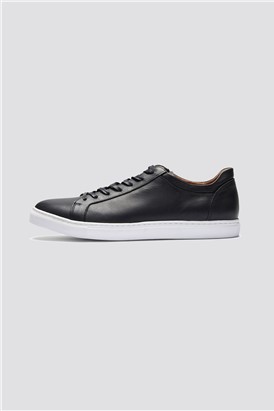  Leather Trainer in Black