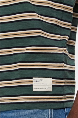  Striped T-Shirt in Green