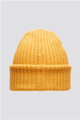  Merino Wool Yellow Beanie Hat