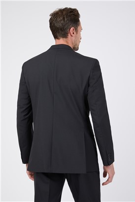  Regular Fit Black Wool Blend Jacket