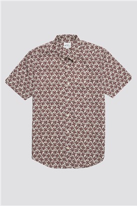  Regular Fit Retro Print Shirt