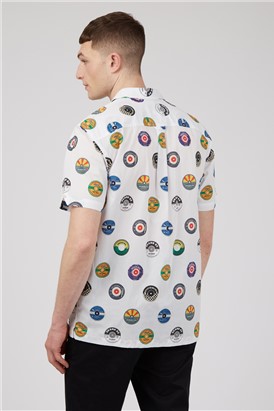   Photographic Retro Print Shirt