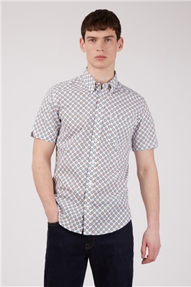  Regular Fit Target Spot Print Shirt