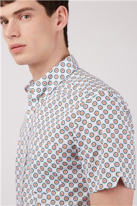  Regular Fit Target Spot Print Shirt