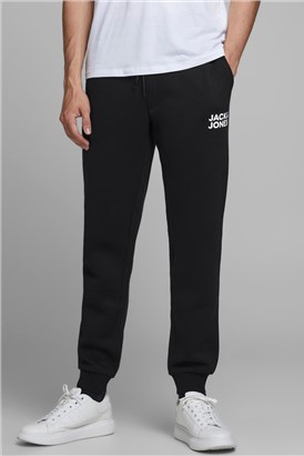 JACK & JONES Black Logo Sweat Pants