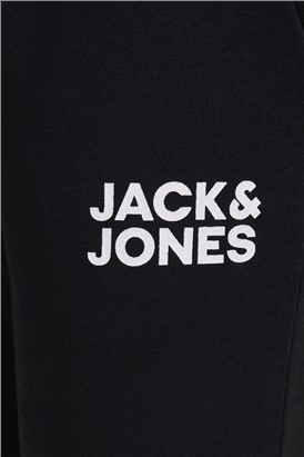 JACK & JONES Black Logo Sweat Pants