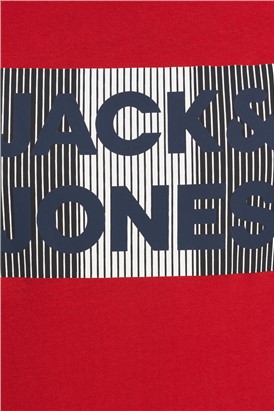 JACK & JONES Red Graphic T-Shirt