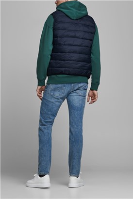 JACK & JONES Navy Puffer Gilet