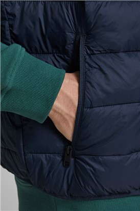 JACK & JONES Navy Puffer Gilet