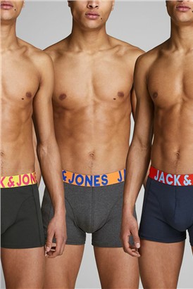 JACK & JONES 3 Pack Bright Boxer Shorts