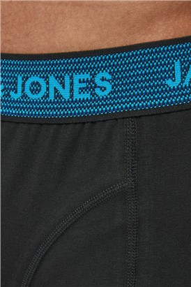 JACK & JONES 3 Pack Black Boxer Shorts