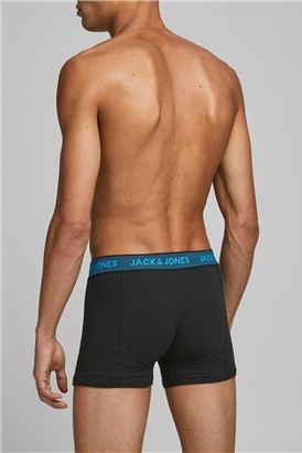 JACK & JONES 3 Pack Black Boxer Shorts