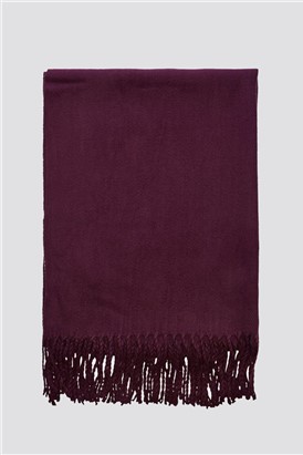 JACK & JONES Burgundy Woven Scarf