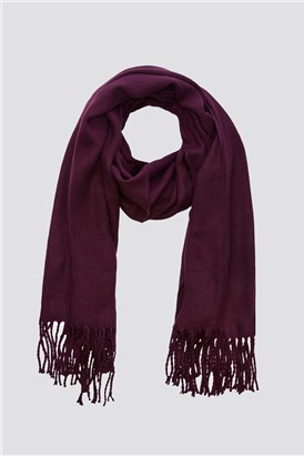 JACK & JONES Burgundy Woven Scarf