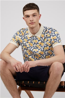  Floral Print Polo Shirt