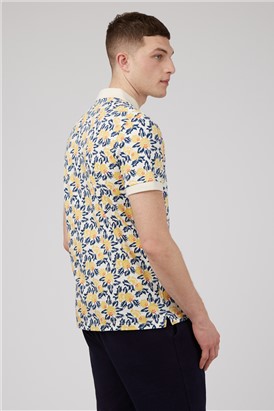  Floral Print Polo Shirt