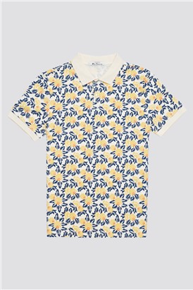  Floral Print Polo Shirt