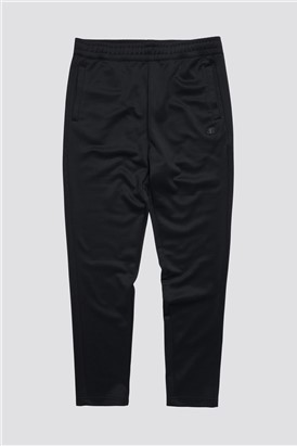  Slim Fit Black Tricot Track Trousers