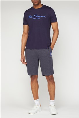  Navy Target Logo Jersey Shorts