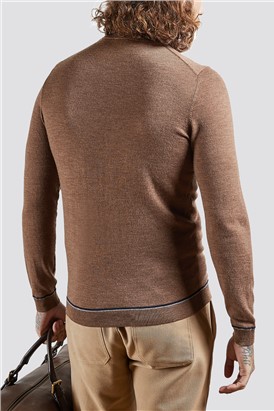  Camel Roll Neck Jumper