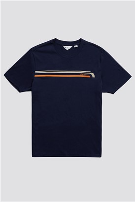  Regular Fit Printed Chest Stripe T-Shirt