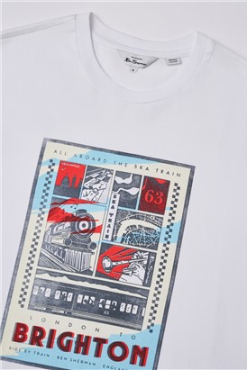  Train Poster Print T-Shirt