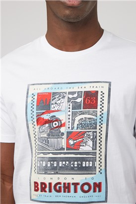  Train Poster Print T-Shirt