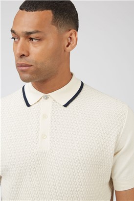  Textured Front Polo