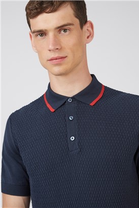  Textured Front Polo