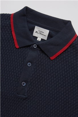  Textured Front Polo