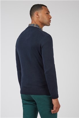  Chest Stripe Crew Neck Jumper