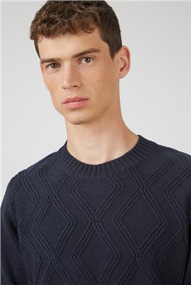  Cable Crew Neck Jumper