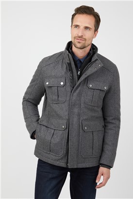  Wool Blend Driving Jacket