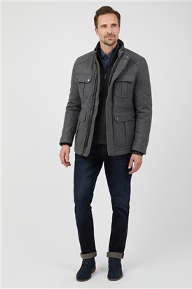  Wool Blend Driving Jacket