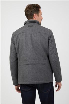  Wool Blend Driving Jacket