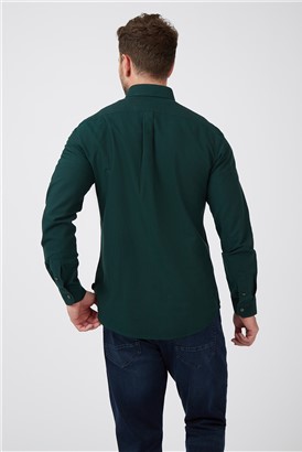  Long Sleeve Leston Trekking Green Oxford Shirt