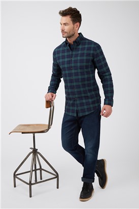  Long Sleeve Leston Blackwatch Tartan Shirt