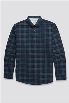  Long Sleeve Leston Blackwatch Tartan Shirt