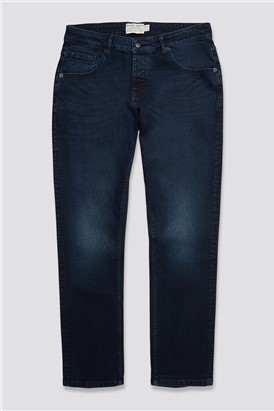  Lando Blue Black Straight Fit Jeans