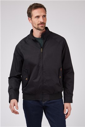  Aston Black Harrington Jacket