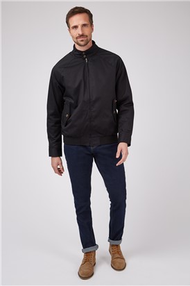  Aston Black Harrington Jacket